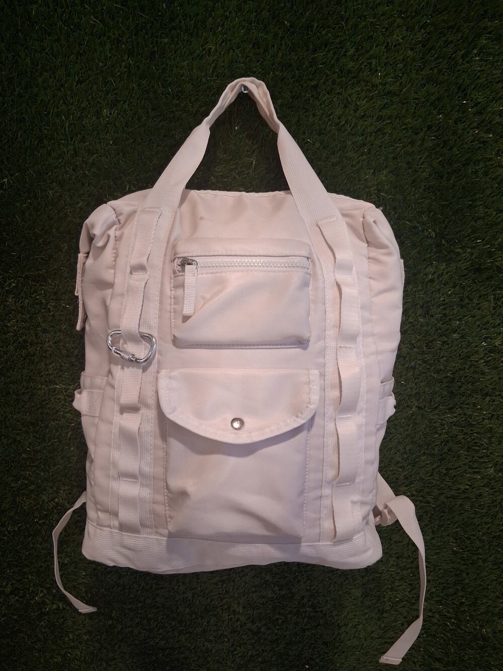 Tommy Bahama On The Go Convertible Utility Backpack Tote Pink Laptop Multi...